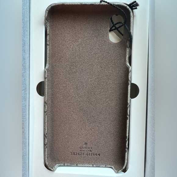 NWT GUCCI iPhone XS Max Cell Phone Case with Gift Box - Beige Multi - Picture 3 of 4